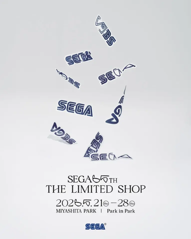 SEGA 65周年纪念快闪店“SEGA 65th THE LIMITED SHOP” 今日亮相东京涩谷·MIYASHITA PARK!