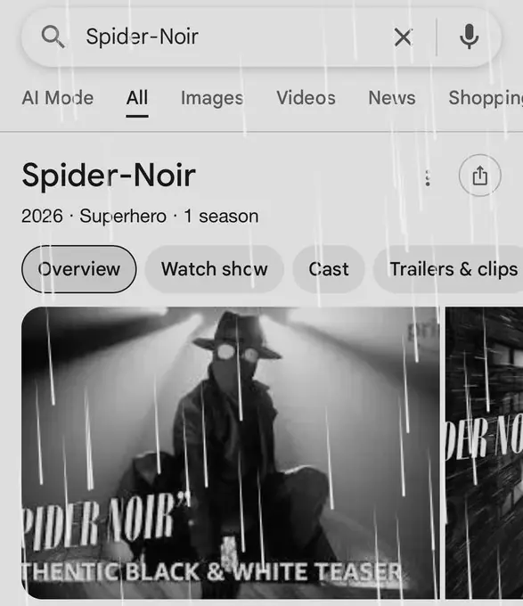 谷歌搜索暗藏玄机！输入Spider-Noir 屏幕秒变黑白