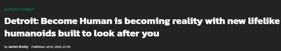 外媒惊叹中国超逼真机器人伴侣：底特律变人成现实！