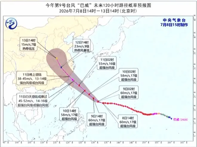 超强台风“巴威”预计将从我国哪里登陆？气象专家分析