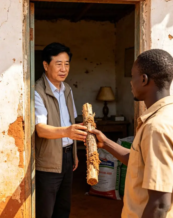 援非八年,当地人送我根木棍,我随手放行李箱,过海关时我愣住了