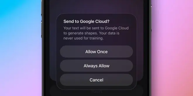 苹果iOS 27新增提示：AI生图等任务会发送数据给谷歌云