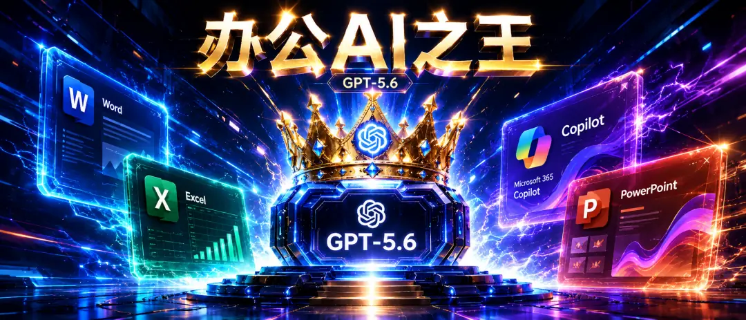 全球办公AI王座易主！GPT-5.6接管微软全家桶，数亿打工人集体换脑