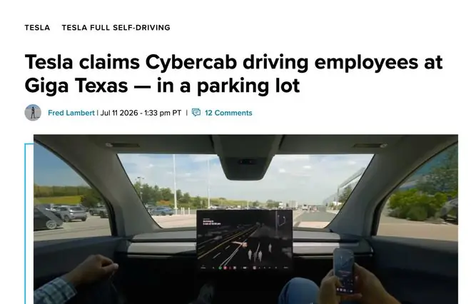 特斯拉宣布得克萨斯州工厂Cybercab员工乘车服务将启动，但细节全缺