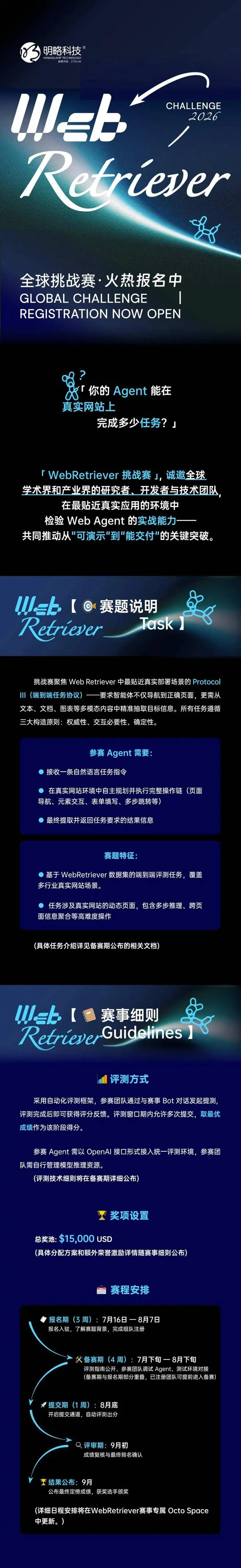 明略科技WebRetriever全球挑战赛报名开启,15000美元奖池等你来赢!