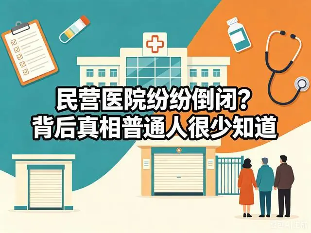 民营医院大批量倒闭，根本不是经营不善